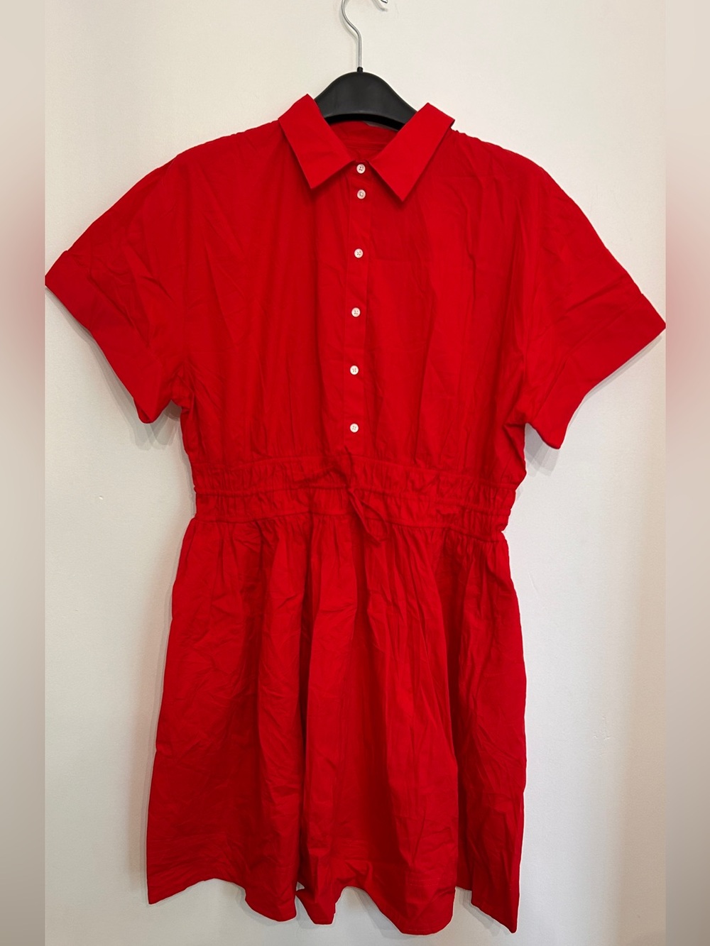 J. CREW REGENERATIVE COTTON MIDI DRESS